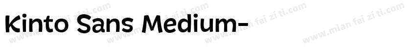 Kinto Sans Medium字体转换